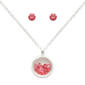 October Mini Birthstone Shaker Necklace & Earring Set - image 1