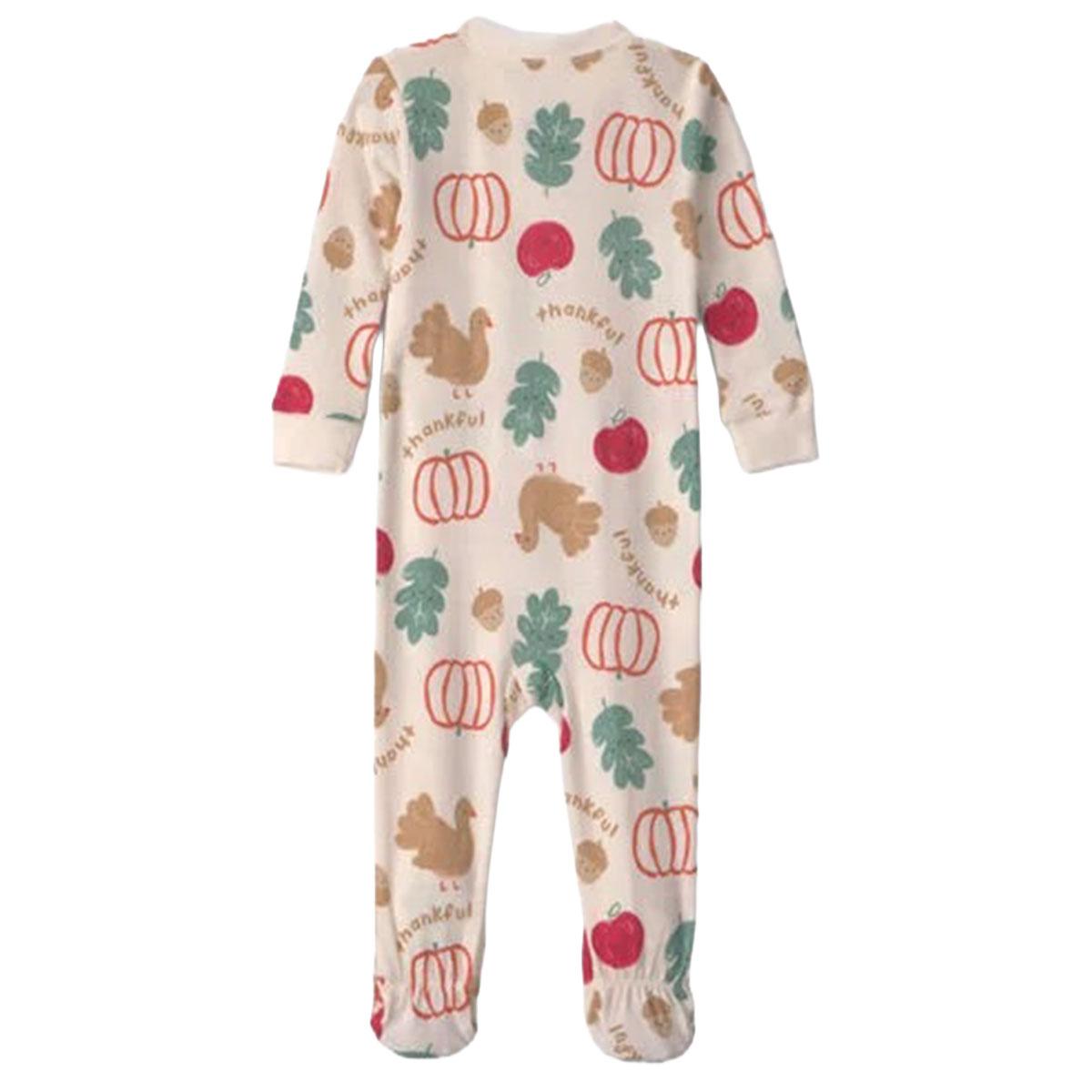 Baby Unisex (12-24M) Carter''s® Thanksgiving 2-Way Zip Pajamas