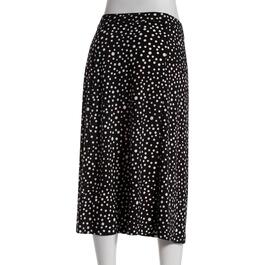 Womens Kasper Tossed Dot Midi Skirt