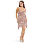 Juniors Madden Girl Mesh Cowl Neck Ruch Skater Dress - image 1