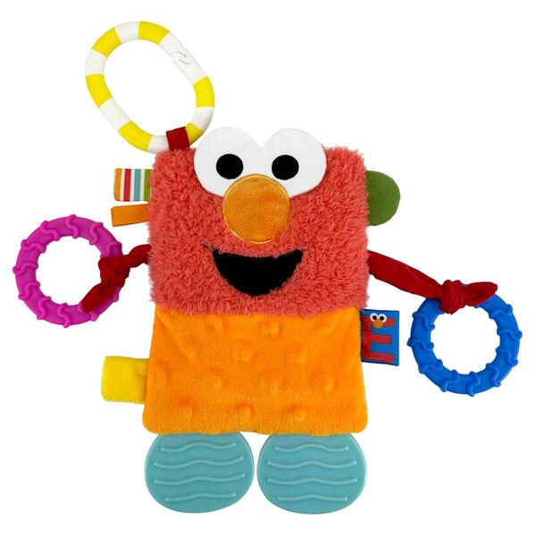 Sesame Street&#40;R&#41; Elmo Tug & Tag Teether Activity Toy - image 