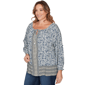 Plus Size Skye’s the Limit Fresh Start Ruffle Ditsy Floral Blouse - image 3