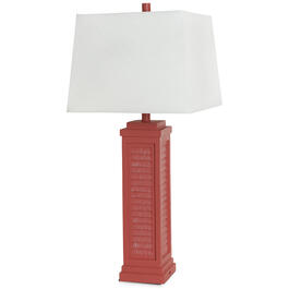 Sea Winds 29.5in. Red Shutter Coastal Table Lamp