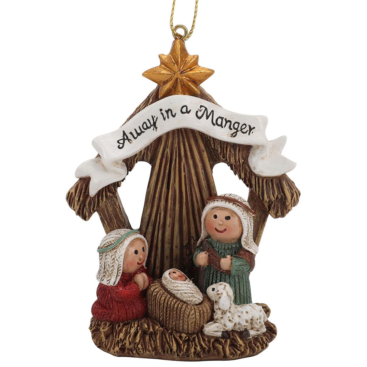 Away in a Manger Christmas Ornament
