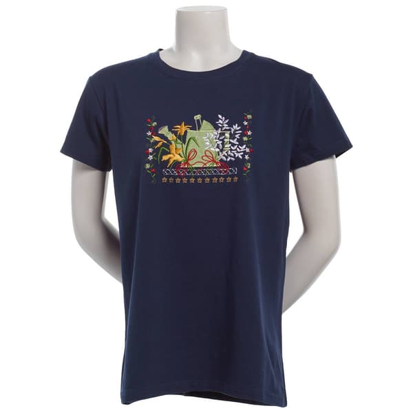 Womens Top Stitch by Morning Sun Gardening Collage Tee