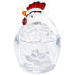 Gourmet Kitchen 30oz. Red Comb Rooster Glass Jar w/ Lid - image 1