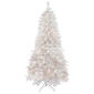 Northlight Seasonal 6.5ft. Pre-Lit Flocked Artificial Spruce Tree - image 1