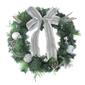 Northlight Seasonal 24in. White And Silver Pine Christmas Wreath - image 1