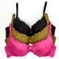 Womens Juicy Couture 3pk. Lace Bras with Logo Charm JC2041-3PKCM - image 1