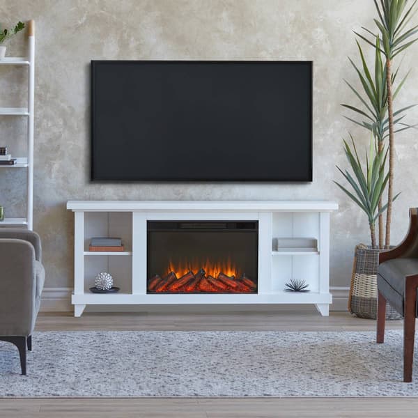 Real Flame Penrose Slim Electric Fireplace TV Stand