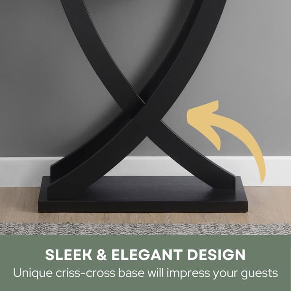 Convenience Concepts Newport Criss-Cross Console Table