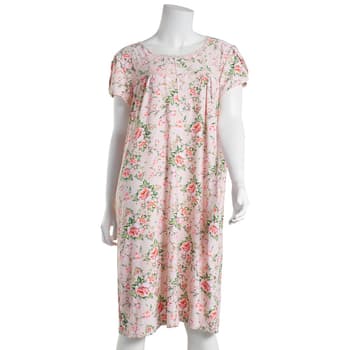 Womens Elegant Emily Short Sleeve Floral Nightgown-Pink - Boscov's