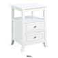 Convenience Concepts Melbourne 2 Drawer End Table w/ Shelf - image 7