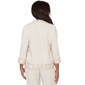 Petite Alfred Dunner Natural Wonder Crochet Trim Cardigan - image 2