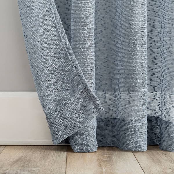 Tinsly Boucle Rod Pocket Curtain Panels