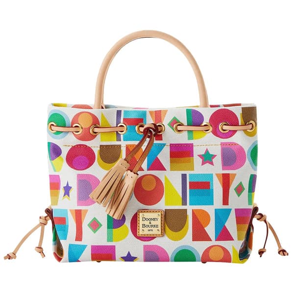 Dooney & Bourke Art Deco Small Tassel Tote - image 