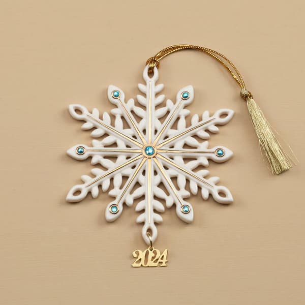 Lenox&#40;R&#41; 2024 Gemmed Snowflake Ornament - image 