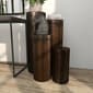 9th & Pike® Brown Metal Industrial Pedestal Table - Set of 4 - image 7