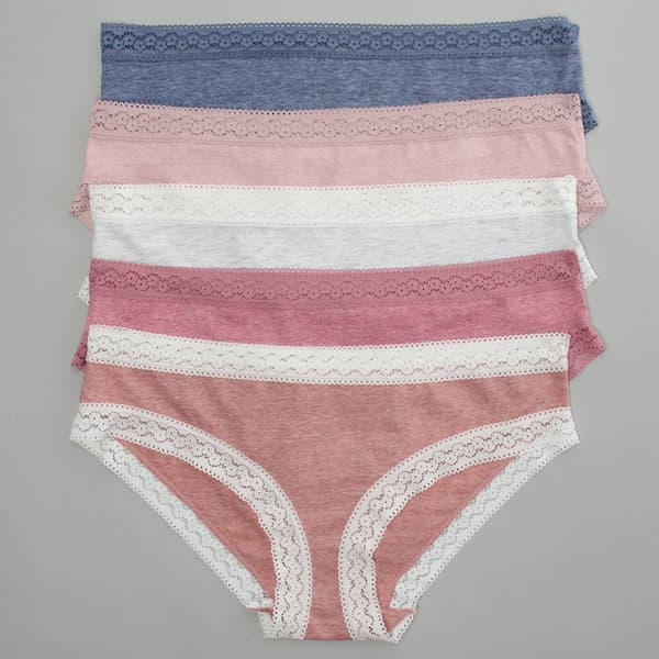 Womens Laura Ashley&#174; 5pk. Bikini Panties w/Lace Trim LS4656-5PKJ
