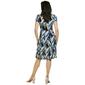 Womens Sami & Jo Short Sleeve Chain Links Jacquard Seamed Dress - image 2