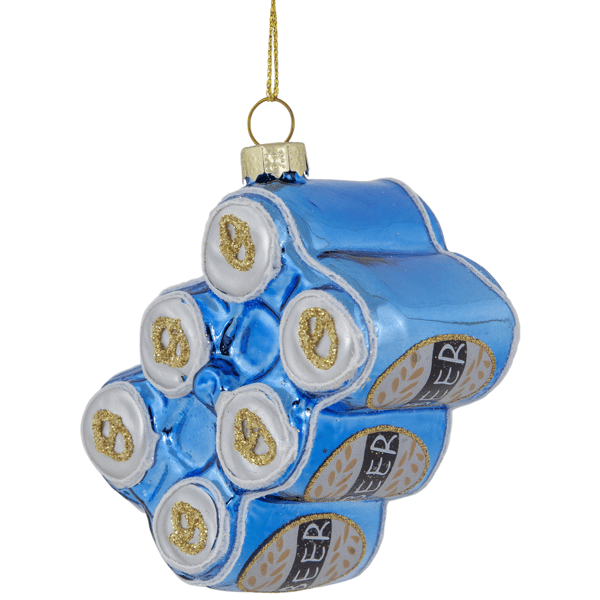 Northlight 6pk. Canned Beer Glass Christmas Ornament