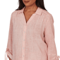 Womens Alfred Dunner Camden Market Crinkle Gauze Button Front Top - image 5