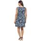 Petite Connected Apparel Sleeveless Floral Pocket A-Line Dress - image 2