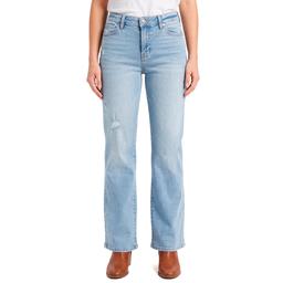 Juniors Celebrity Pink Mid Rise 5 Pocket Wide Leg Jeans