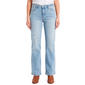 Juniors Celebrity Pink Mid Rise 5 Pocket Wide Leg Jeans - image 2