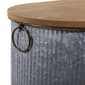 9th & Pike® Farmhouse Silver Entryway Storage Bench Set of 3 - image 8