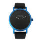 Mens Steeltime Blue IP Leather Watch - C6-014-W - image 2