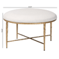 Baxton Studio Fumiye Modern Rustic Round Cocktail Ottoman - image 6