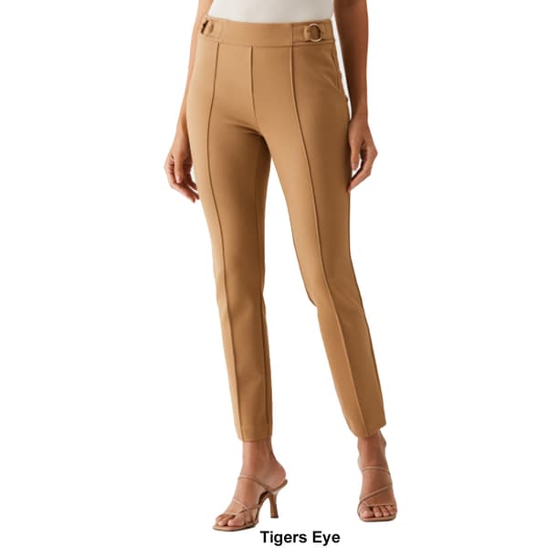 Womens Ella Rafaella® Slim Ankle Hardware Pants