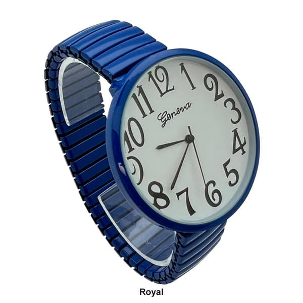 Womens Olivia Pratt&#8482; Super Large Face Stretch Strap Watch - 20108