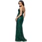 Juniors Blondie Nites Glitter Drape Neck Sheath Dress - image 2
