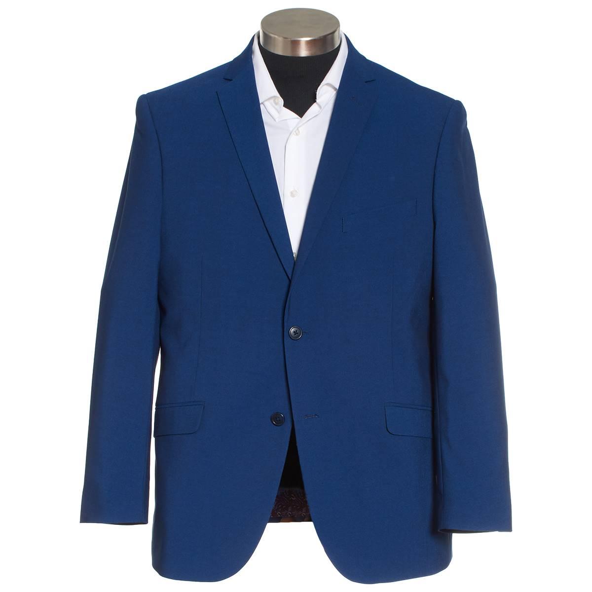 Mens Adolfo Slim Fit Stretch Jacket - Blue