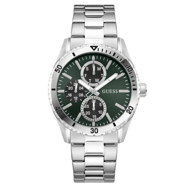 Mens Guess Green Multi Function Dial Watch - GW1061G1 - image 