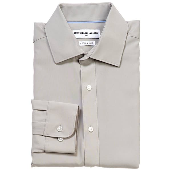 Mens Christian Aujard Regular Fit Stretch Dress Shirt - Grey Dawn - image 