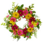 Northlight Seasonal Artificial Chrysanthemum & Daisy Wreath - image 1