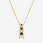 Gemstone Classics(tm) Lab Grown Sapphire Journey Ladder Pendant - image 1