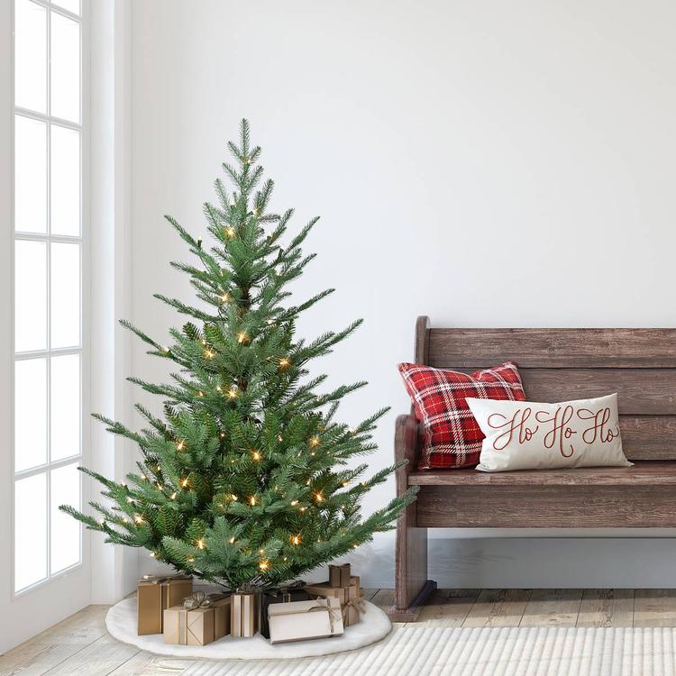 Puleo International 4.5ft. Pre-Lit Hillside Christmas Tree