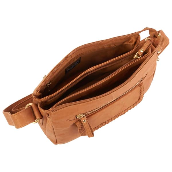 Great American Leatherworks Braid Flap Camera Crossbody