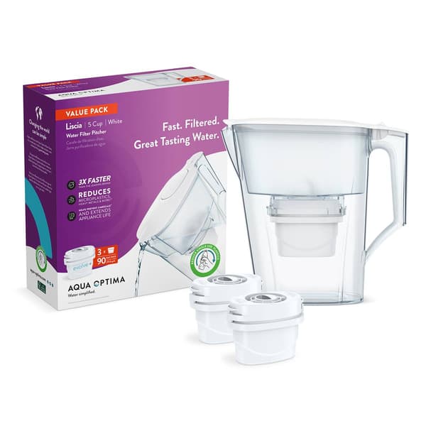 Aqua Optima Water Filter Pitcher Value Pack - image 