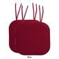 Sweet Home Collection Honeycomb Memory Foam Chair Pads w/ Ties - image 12