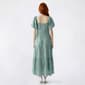 Juniors Trixxi Puff Sleeve Tie Front Tier Midi Dress - image 5