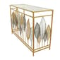 9th & Pike® Gold-Tone Metal Contemporary Console Table - image 2