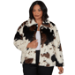 Plus Size Skye''s the Limit Wild Romance Cow Print Faux Fur Jacket - image 3