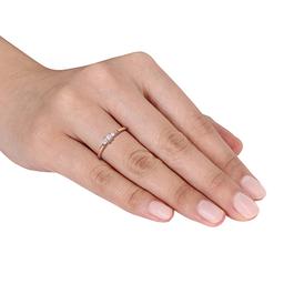 Gemstone Classics™ Silver 1/6ctw. Morganite Ring
