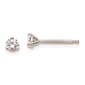 Pure Fire 14kt. White Gold Lab Grown 1/5ctw. Diamond Earrings - image 1
