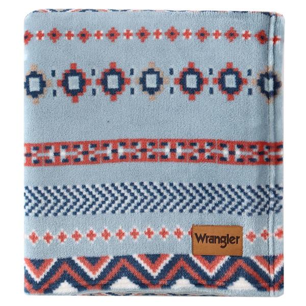 Wrangler Diamond Trail Plush-Fleece Reversible Throw